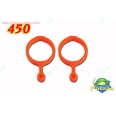 Tarot 450 塑料尾控制/尾拉桿固定環(橙色)