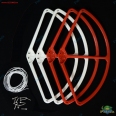 DJI 小白精靈2/3 螺旋槳保護環防撞環(2白2紅/4入)