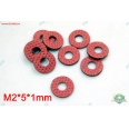 M2*5*1mm 紅色機板絕緣墊片/華司(15顆裝)